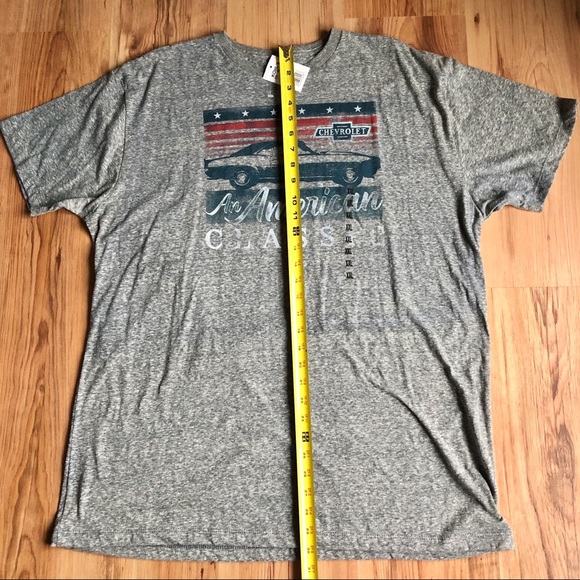 NEW GM Chevrolet An American Classic Tee Shirt Gray XXL UNISEX Men’s - Picture 8 of 15
